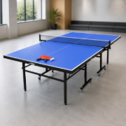 Imagen de Mesa De Ping Pong Con Ruedas + Paleta+ Pelotas+red Azul