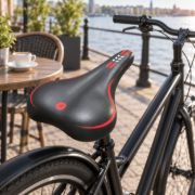 Imagen de Asiento Acolchonado Bicicleta Negro Ciclismo  27 x16 Cm