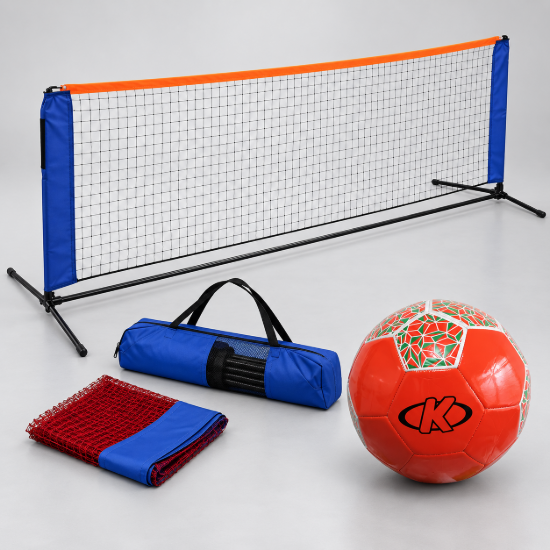 Imagen de Red De Futbol Tenis 2mts + Pelota Futbol N5 Rojo