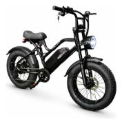 Imagen de Bicicleta Eléctrica Killer Rodado 20 Fat Bike Luz Señaleros Negro M