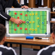 Imagen de Tabla Dt Futbol Pizarra Con Fichas Magneticas Marco 30x20 Verde Claro
